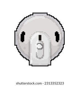 safety smoke detector game pixel art retro vector. bit safety smoke detector. old vintage illustration