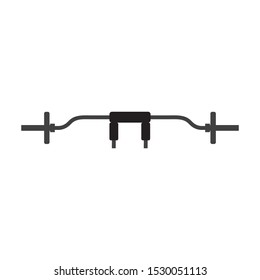 Safety squat bar icon on white background,vector illustration