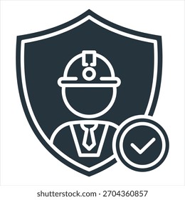 Safety Standard Glyph Icon Vector Illustration