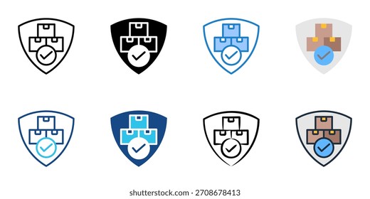 Conjunto de iconos de stock de seguridad colección de Vector de estilo múltiple 
