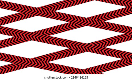 Safety stripe tape vector background.