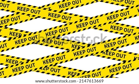 Safety stripe tape vector background.