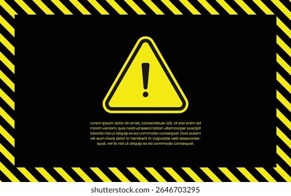 Safety stripe warning caution hazard danger sign. Vector illustration