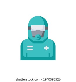 Safety Suit Flat Icon Vector Illustration