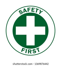 Safety Symbols First Signs Work Safety Stock Vector (Royalty Free ...