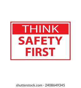 Safety symbols and first signs, work safety, caution work hazards, danger surveillance, zero accident, vector icon illustration