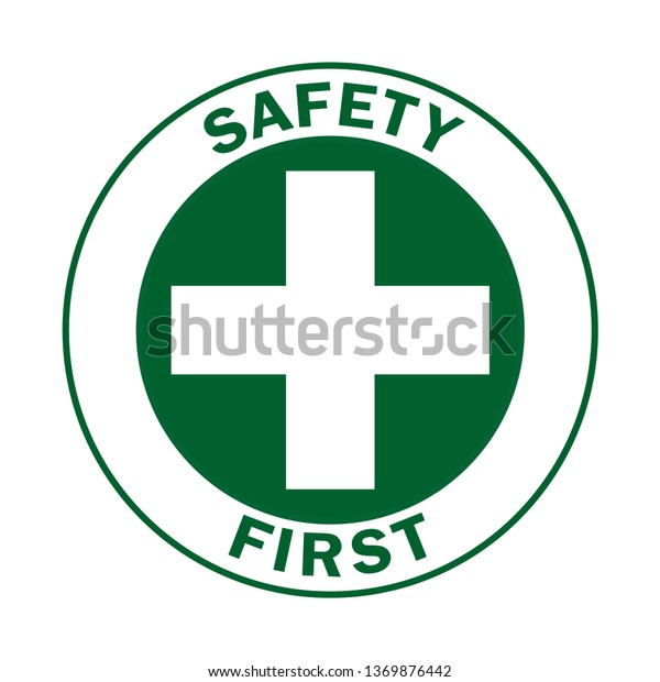 Safety Symbols First Signs Work Safety Stock Vector (Royalty Free ...