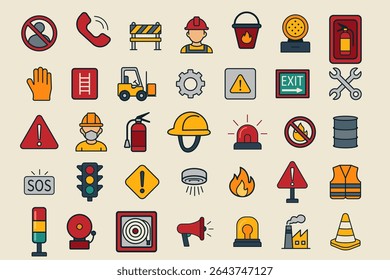 Safety symbols and signs for workplace awareness