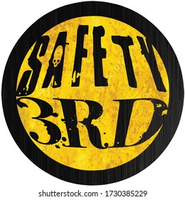 Safety Third Circle Symbol for Hard Hats