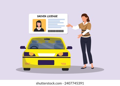 Concepto de seguridad y transporte. Ilustración vectorial plana de color aislada.