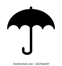 safety umbrella delivery cargo sticker icon illustration vector eps 10,