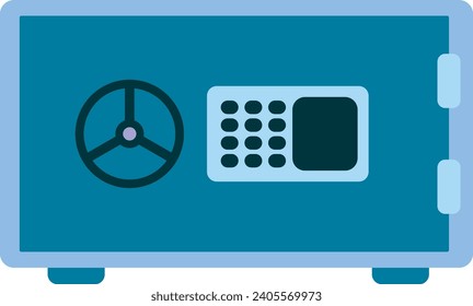 Safety Vault or Locker Vector Illustration