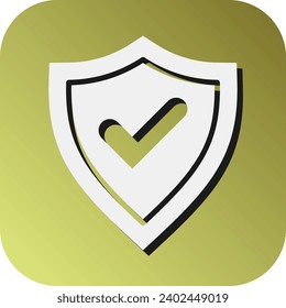 Safety  Vector Glyph Gradient Background Icon For Personal And Commercial Use.
