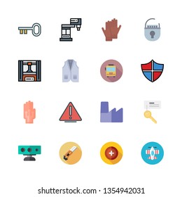 Safety Vector Icon Set Stock Vector (Royalty Free) 1354942031