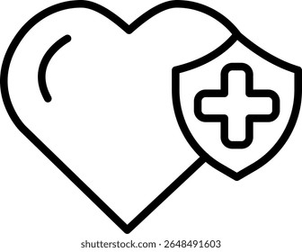 Safety Vector Line Icon Design