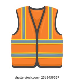 Safety Vest Emoji Icon Illustration. Worker Clothes Vector Symbol Emoticon Design Doodle Vector.