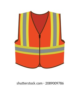 Safety vest emoji vector illustration