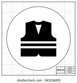 Safety vest icon