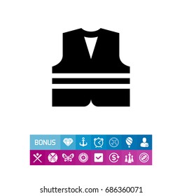 Safety vest icon