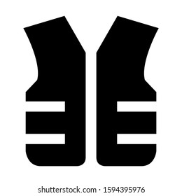 safety vest icon isolated sign symbol vector illustration - high quality black style vector icons
