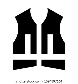 safety vest icon isolated sign symbol vector illustration - high quality black style vector icons

