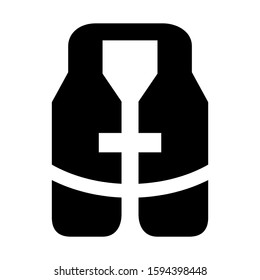 safety vest icon isolated sign symbol vector illustration - high quality black style vector icons
