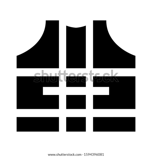 safety vest icon isolated sign\
symbol vector illustration - high quality black style vector\
icons\
