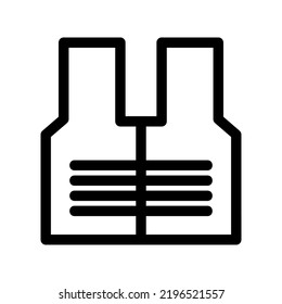 safety vest icon or logo isolated sign symbol vector illustration - high quality black style vector icons

