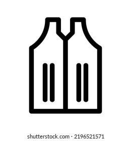 safety vest icon or logo isolated sign symbol vector illustration - high quality black style vector icons
