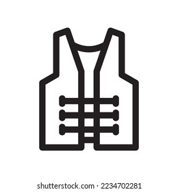 safety vest icon or logo isolated sign symbol vector illustration - high quality black style vector icons
