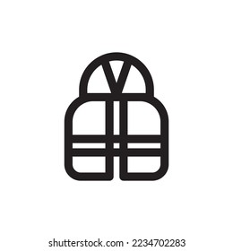 safety vest icon or logo isolated sign symbol vector illustration - high quality black style vector icons
