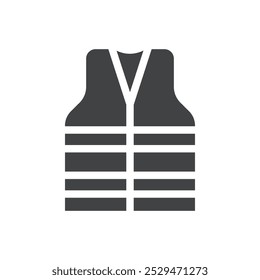 Safety vest icon simple vector symbol