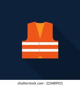 Safety Vest Icon - Vector