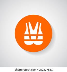 Safety Vest Icon - Vector