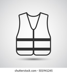 Safety vest icon - Vector