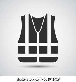 Safety Vest Icon - Vector