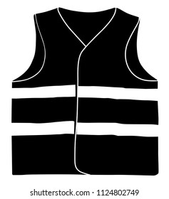 Safety vest isolate on white background vector eps 10

