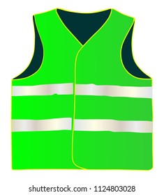Safety vest isolate on white background vector eps 10

