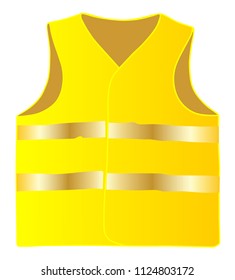 Safety vest isolate on white background vector eps 10
