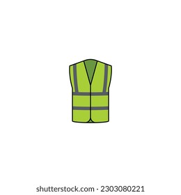 Safety vest jacket isolated vector graphics
