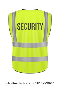 Safety vest security on a white background. Vector illustration.