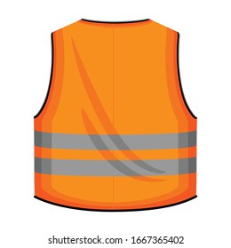 Safety vest vector icon.Cartoon vector icon isolated on white background safety vest.