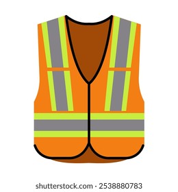 Safety vest vector illustration. Simple safety vest icon emoji design.