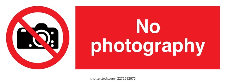 Sicherheitswarnung ISO British Signs Landschaft Keine Fotografie