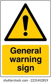 General Warning Sign Vector Art & Graphics