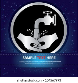 Safety Wash Hands ,Vector