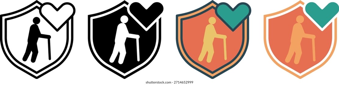 Icono de Web de seguridad colección de estilo múltiple
