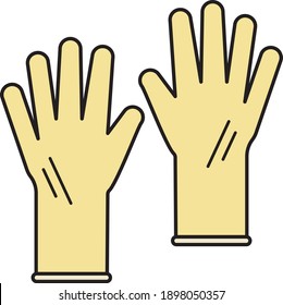 Safety Work Gloves Yellow Long