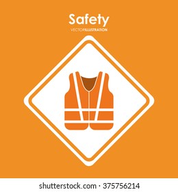 Safety at work icon design 