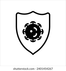 Icono de Seguridad en el trabajo con vector de fondo blanco